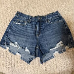 Aerie Denim Distressed Women Shorts